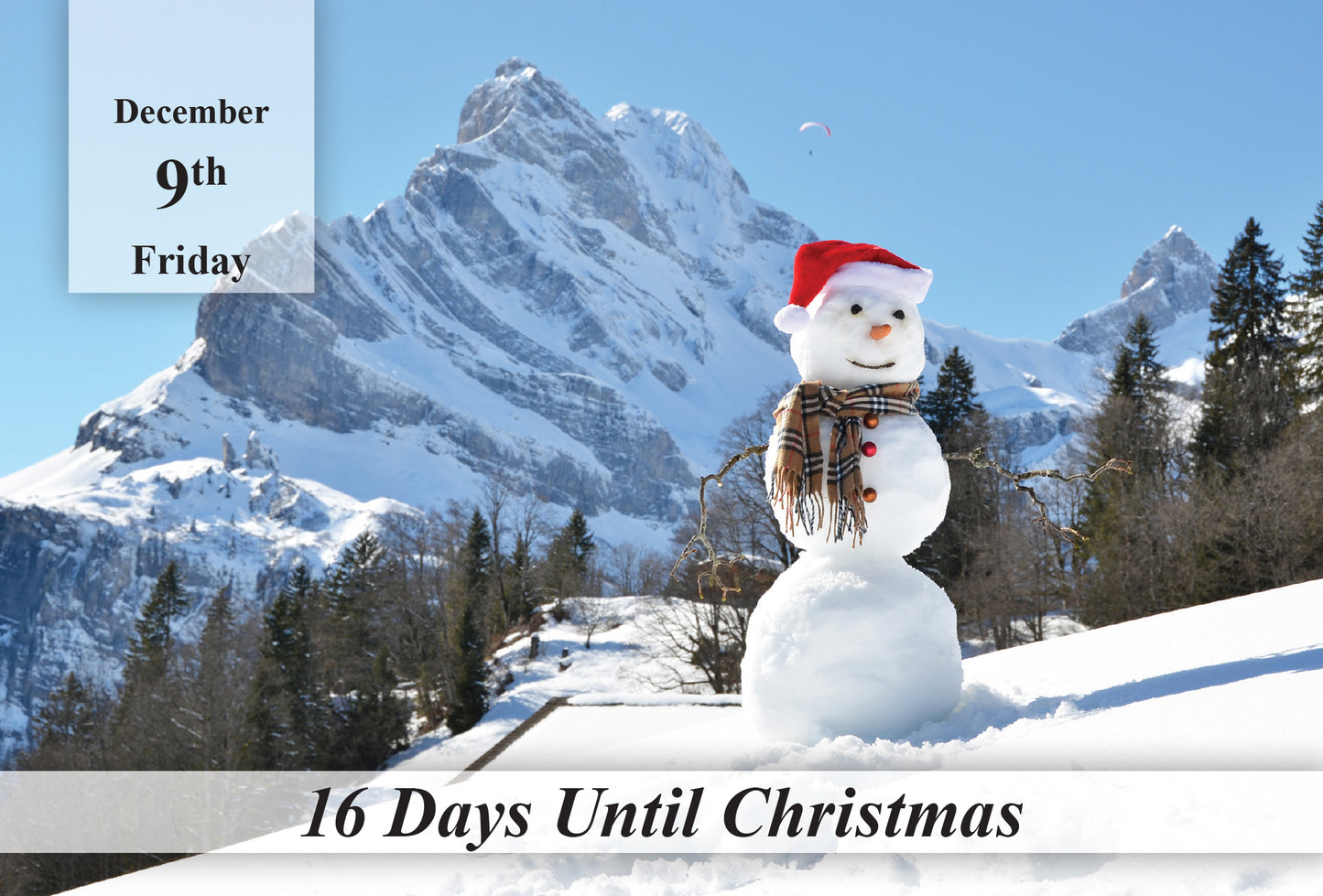 100 Day Christmas Countdown Calendar - Scenes